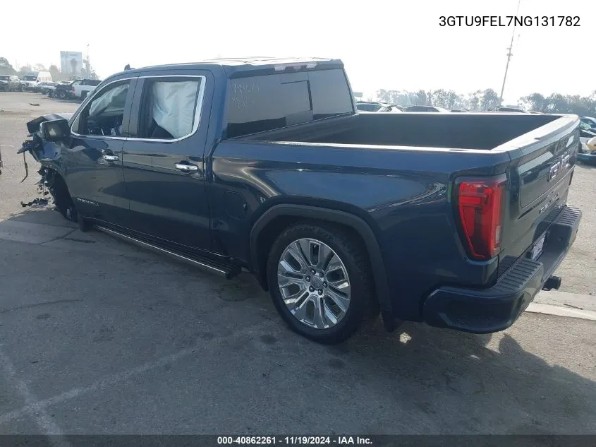 2022 GMC Sierra 1500 Limited 4Wd Short Box Denali VIN: 3GTU9FEL7NG131782 Lot: 40862261