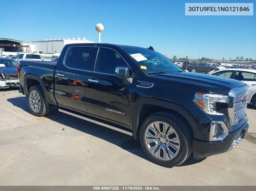 2022 GMC Sierra 1500 Limited 4Wd Short Box Denali VIN: 3GTU9FEL1NG121846 Lot: 40907226