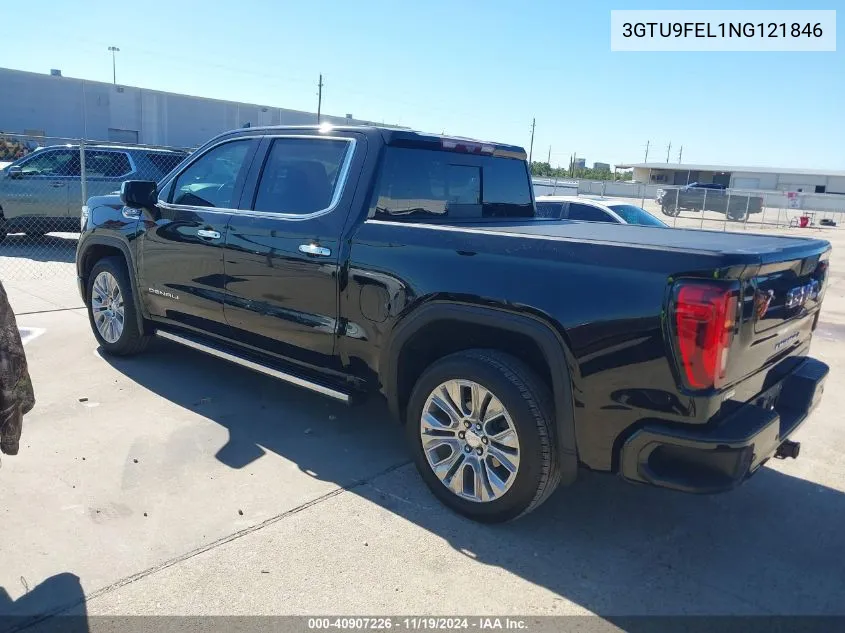 2022 GMC Sierra 1500 Limited 4Wd Short Box Denali VIN: 3GTU9FEL1NG121846 Lot: 40907226