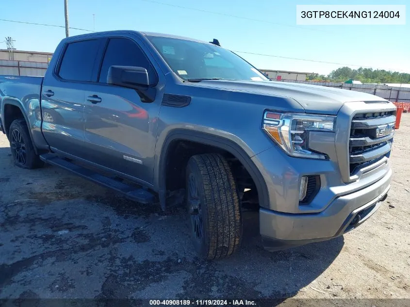 2022 GMC Sierra 1500 Limited 2Wd Short Box Elevation VIN: 3GTP8CEK4NG124004 Lot: 40908189