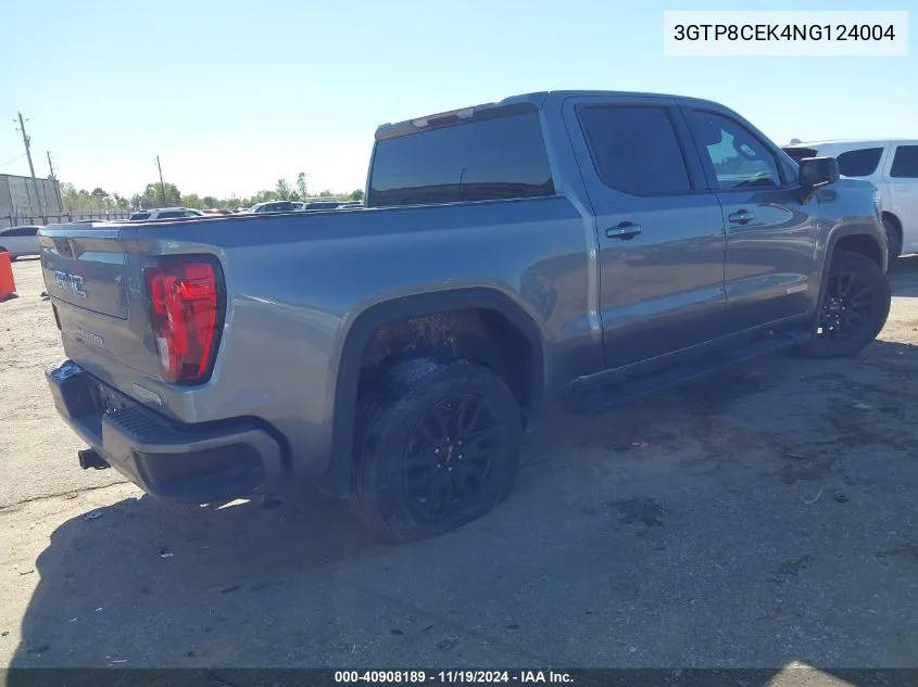 2022 GMC Sierra 1500 Limited 2Wd Short Box Elevation VIN: 3GTP8CEK4NG124004 Lot: 40908189