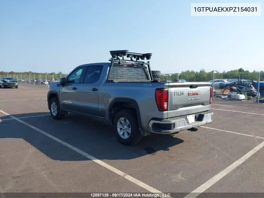 2023 GMC Sierra 1500 VIN: 1GTPUAEKXPZ154031 Lot: 12097139