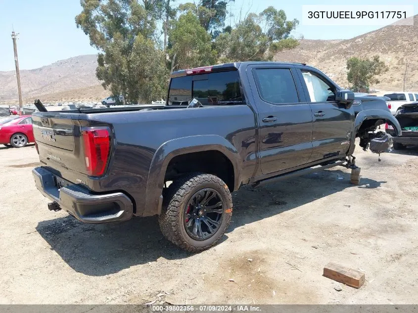 2023 GMC Sierra 1500 At4 VIN: 3GTUUEEL9PG117751 Lot: 39802356