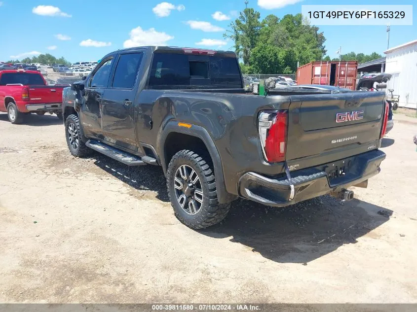 2023 GMC Sierra 2500Hd 4Wd Standard Bed At4 VIN: 1GT49PEY6PF165329 Lot: 39811580