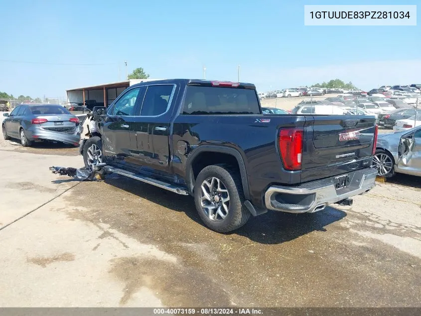 2023 GMC Sierra 1500 Slt VIN: 1GTUUDE83PZ281034 Lot: 40073159