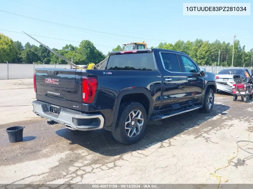 2023 GMC Sierra 1500 Slt VIN: 1GTUUDE83PZ281034 Lot: 40073159