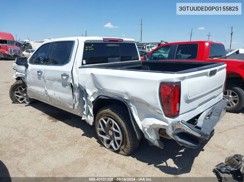 2023 GMC Sierra 1500 Slt VIN: 3GTUUDED0PG155825 Lot: 40131328