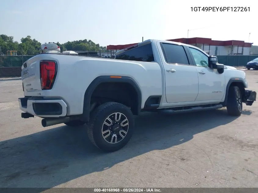 2023 GMC Sierra 2500Hd At4 VIN: 1GT49PEY6PF127261 Lot: 40168968