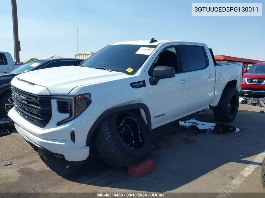 2023 GMC Sierra 1500 4Wd Short Box Elevation With 3Sb VIN: 3GTUUCED5PG130011 Lot: 40310489