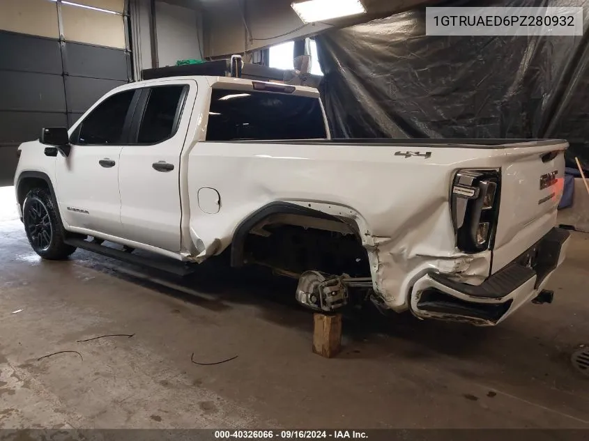 2023 GMC Sierra 1500 4Wd Double Cab Standard Box Pro VIN: 1GTRUAED6PZ280932 Lot: 40326066