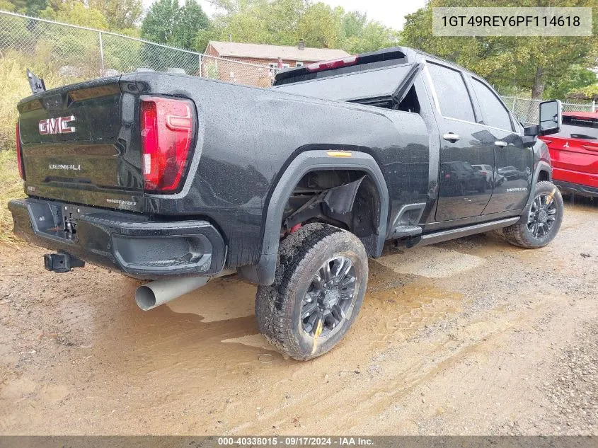 2023 GMC Sierra 2500Hd 4Wd Standard Bed Denali VIN: 1GT49REY6PF114618 Lot: 40338015