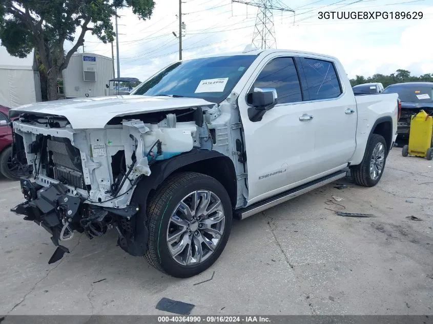 2023 GMC Sierra 1500 4Wd Short Box Denali VIN: 3GTUUGE8XPG189629 Lot: 40364990