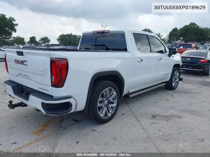 2023 GMC Sierra 1500 4Wd Short Box Denali VIN: 3GTUUGE8XPG189629 Lot: 40364990