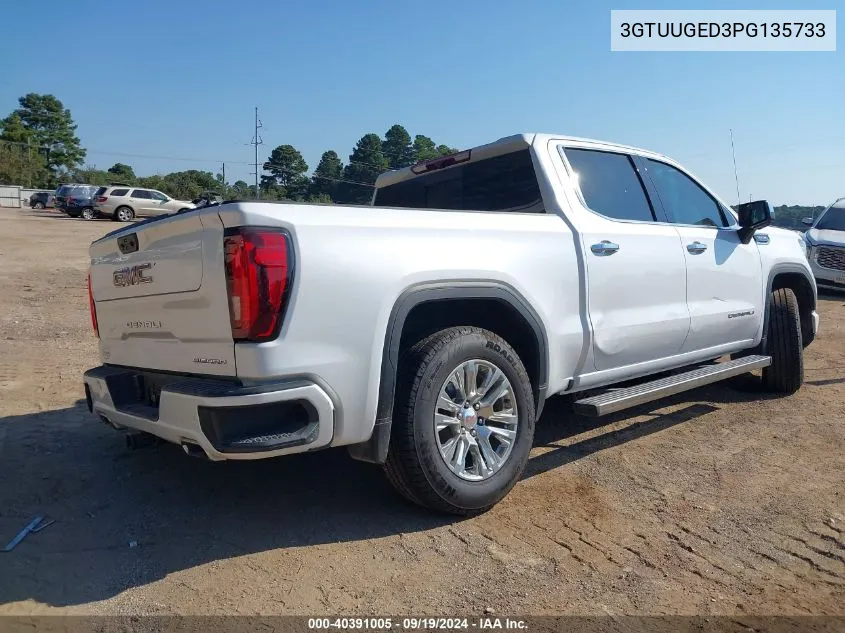 2023 GMC Sierra 1500 VIN: 3GTUUGED3PG135733 Lot: 40391005