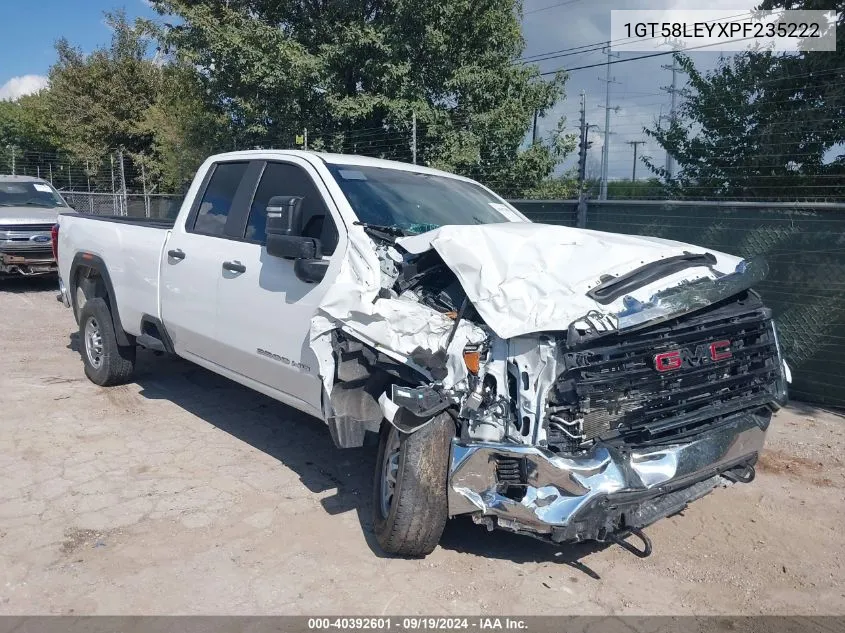 2023 GMC Sierra 2500Hd 2Wd Double Cab Long Bed Pro VIN: 1GT58LEYXPF235222 Lot: 40392601