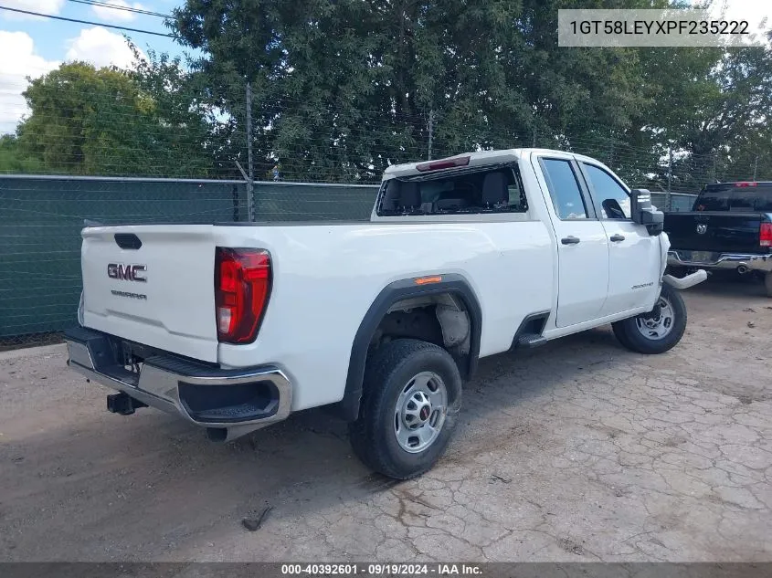 2023 GMC Sierra 2500Hd 2Wd Double Cab Long Bed Pro VIN: 1GT58LEYXPF235222 Lot: 40392601