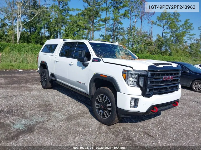 2023 GMC Sierra 2500Hd 4Wd Standard Bed At4 VIN: 1GT49PEY2PF243962 Lot: 40398776