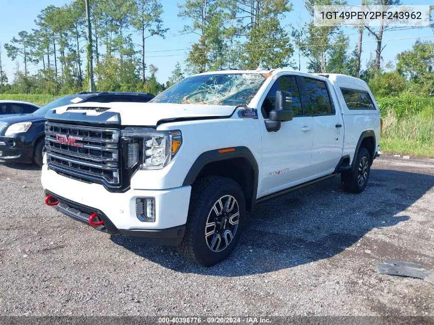 2023 GMC Sierra 2500Hd 4Wd Standard Bed At4 VIN: 1GT49PEY2PF243962 Lot: 40398776