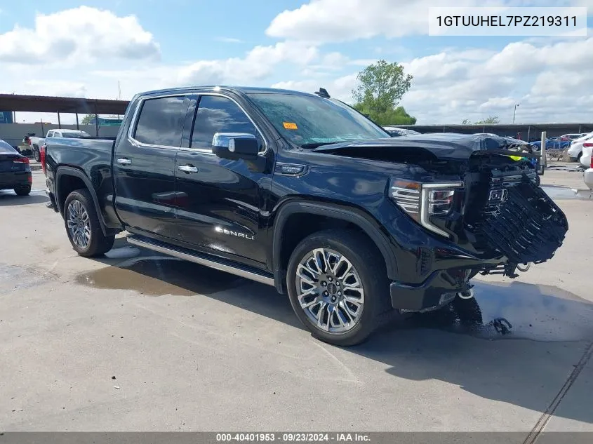 2023 GMC Sierra 1500 4Wd Short Box Denali Ultimate VIN: 1GTUUHEL7PZ219311 Lot: 40401953