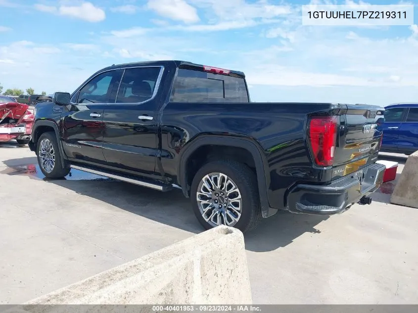 2023 GMC Sierra 1500 4Wd Short Box Denali Ultimate VIN: 1GTUUHEL7PZ219311 Lot: 40401953