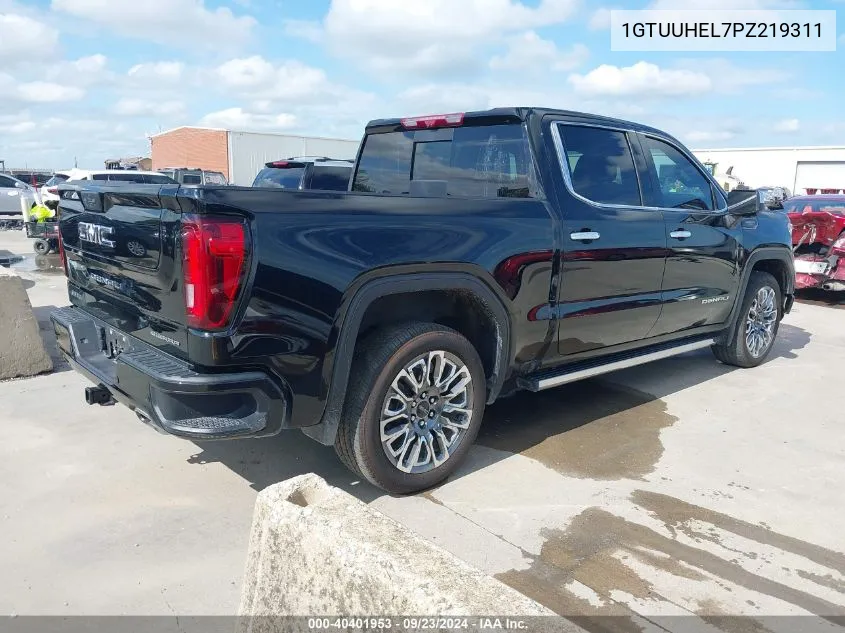 2023 GMC Sierra 1500 4Wd Short Box Denali Ultimate VIN: 1GTUUHEL7PZ219311 Lot: 40401953