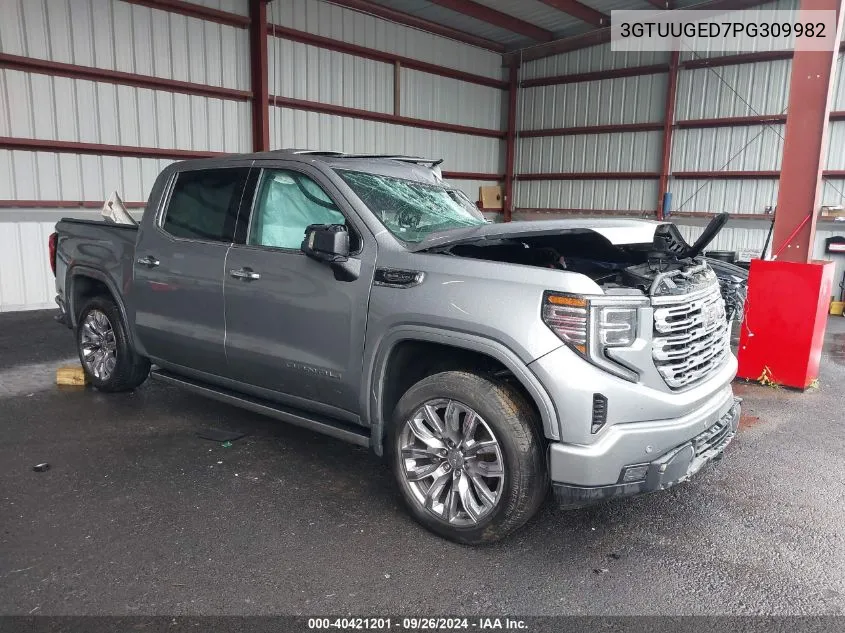 2023 GMC Sierra 1500 4Wd Short Box Denali VIN: 3GTUUGED7PG309982 Lot: 40421201