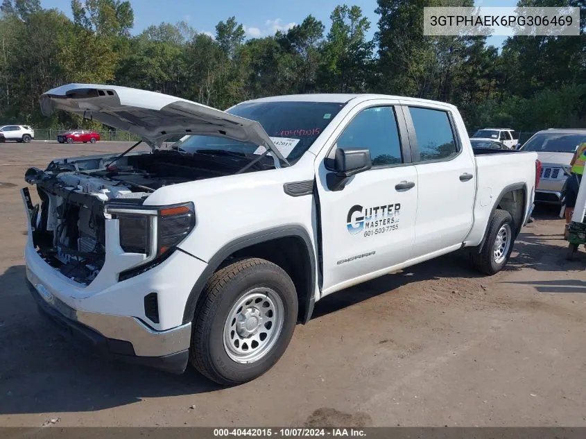 2023 GMC Sierra 1500 2Wd Short Box Pro VIN: 3GTPHAEK6PG306469 Lot: 40442015