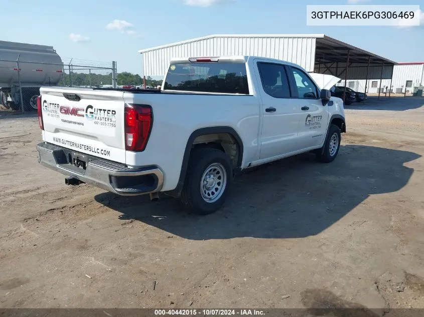 2023 GMC Sierra 1500 2Wd Short Box Pro VIN: 3GTPHAEK6PG306469 Lot: 40442015