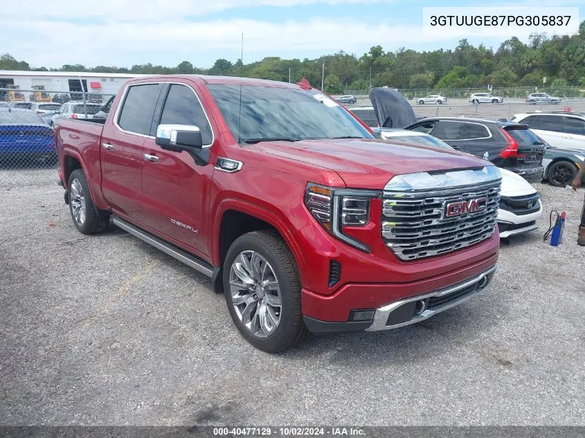 2023 GMC Sierra K1500 Denali VIN: 3GTUUGE87PG305837 Lot: 40477129