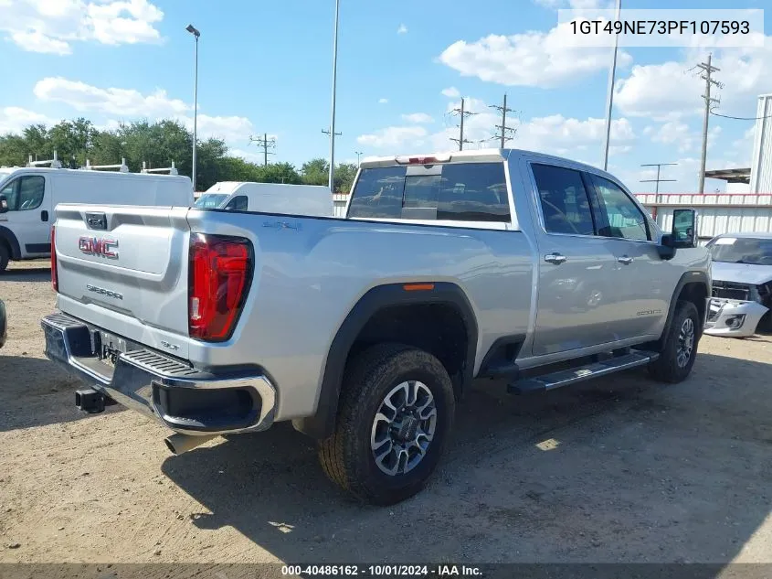 2023 GMC Sierra 2500Hd 4Wd Standard Bed Slt VIN: 1GT49NE73PF107593 Lot: 40486162