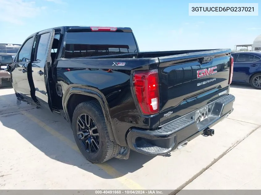 2023 GMC Sierra 1500 4Wd Short Box Elevation With 3Sb VIN: 3GTUUCED6PG237021 Lot: 40491668