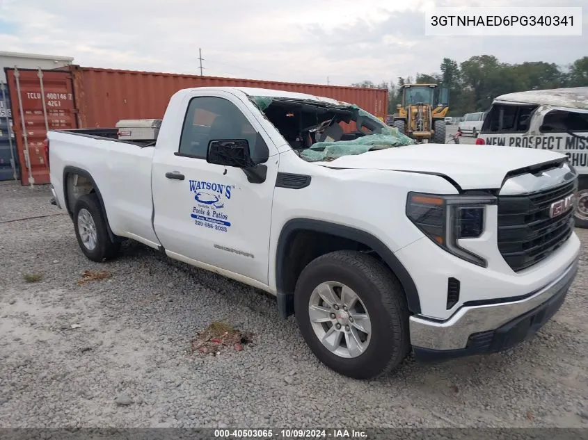 2023 GMC Sierra 1500 2Wd Long Box Pro VIN: 3GTNHAED6PG340341 Lot: 40503065