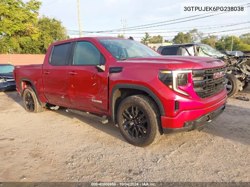 2023 GMC Sierra 1500 4Wd Short Box Elevation With 3Vl VIN: 3GTPUJEK6PG238038 Lot: 40506958