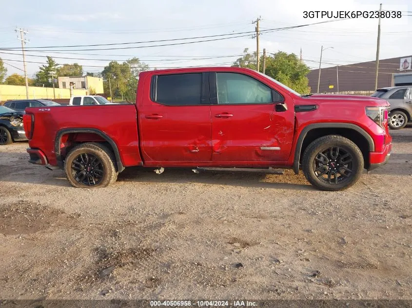 2023 GMC Sierra 1500 4Wd Short Box Elevation With 3Vl VIN: 3GTPUJEK6PG238038 Lot: 40506958