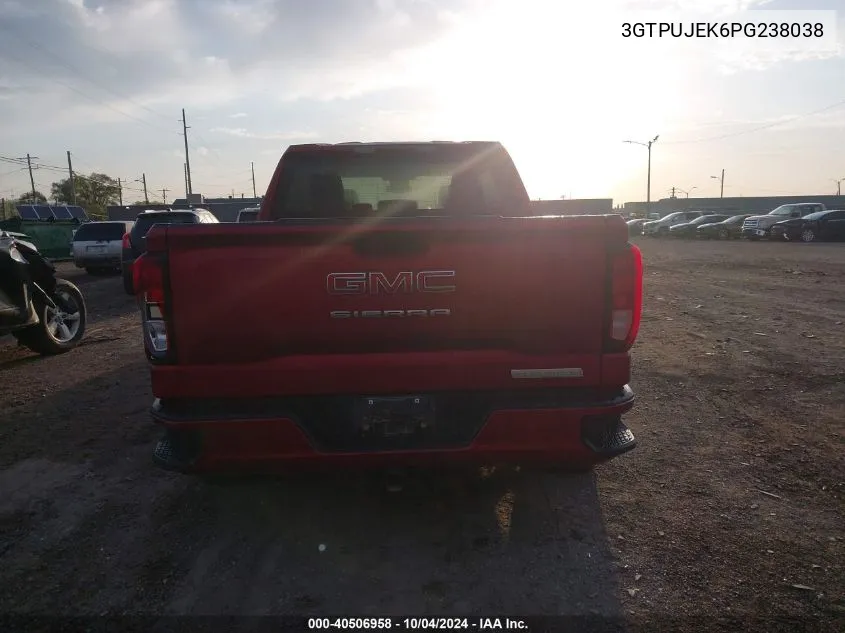 2023 GMC Sierra 1500 4Wd Short Box Elevation With 3Vl VIN: 3GTPUJEK6PG238038 Lot: 40506958