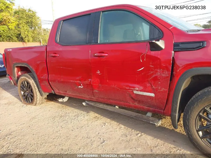 2023 GMC Sierra 1500 4Wd Short Box Elevation With 3Vl VIN: 3GTPUJEK6PG238038 Lot: 40506958