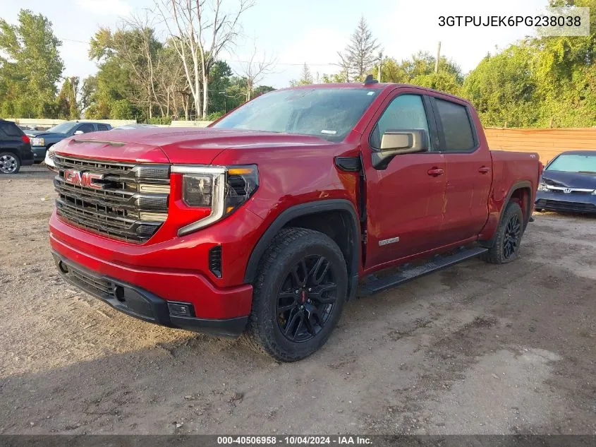 2023 GMC Sierra 1500 4Wd Short Box Elevation With 3Vl VIN: 3GTPUJEK6PG238038 Lot: 40506958