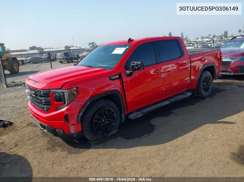 2023 GMC Sierra 1500 4Wd Short Box Elevation With 3Sb VIN: 3GTUUCED5PG306149 Lot: 40513616