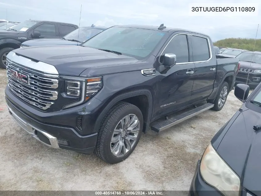 2023 GMC Sierra 1500 4Wd Short Box Denali VIN: 3GTUUGED6PG110809 Lot: 40514768