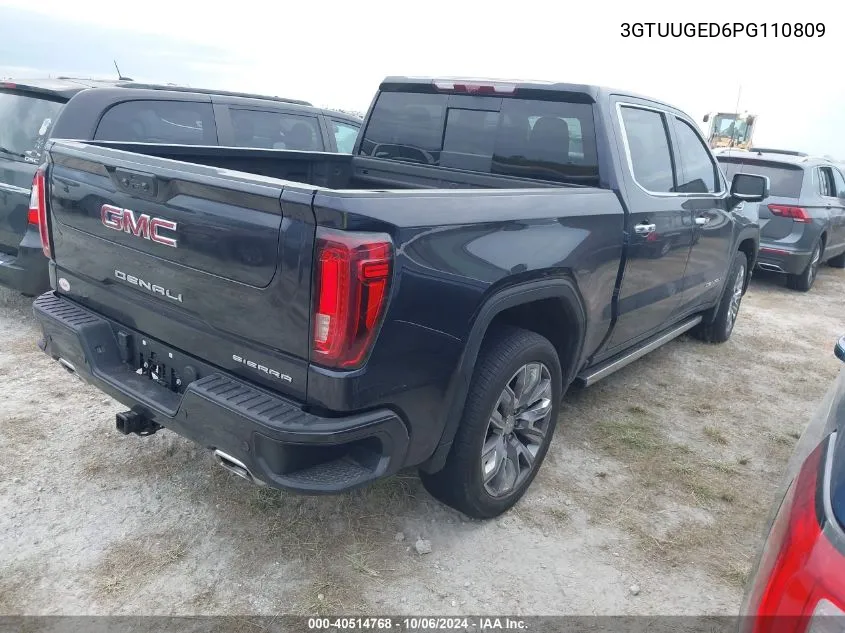 2023 GMC Sierra 1500 4Wd Short Box Denali VIN: 3GTUUGED6PG110809 Lot: 40514768