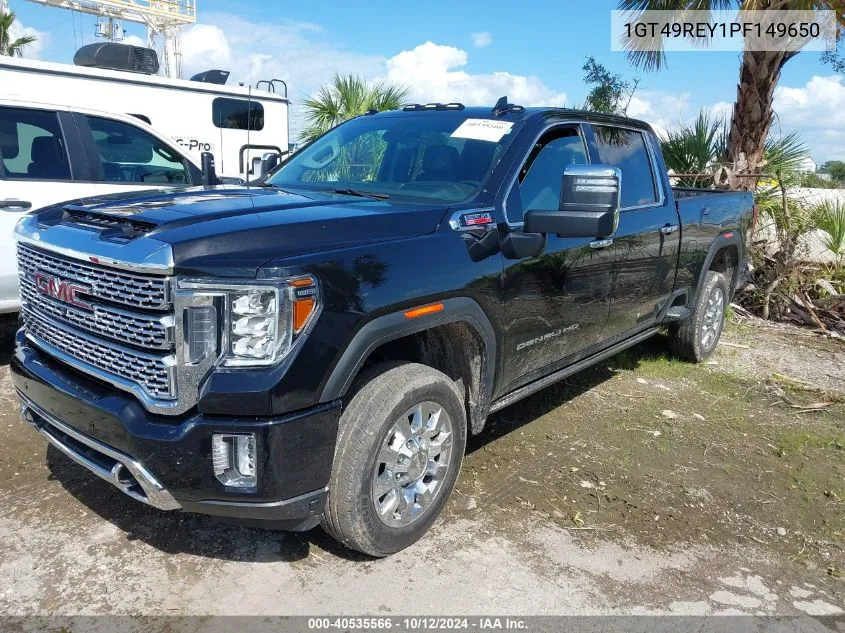 2023 GMC Sierra 2500Hd 4Wd Standard Bed Denali VIN: 1GT49REY1PF149650 Lot: 40535566