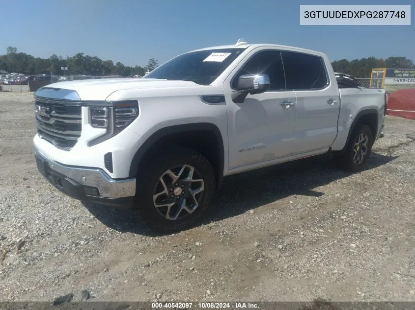 2023 GMC Sierra 1500 4Wd Short Box Slt VIN: 3GTUUDEDXPG287748 Lot: 40542097