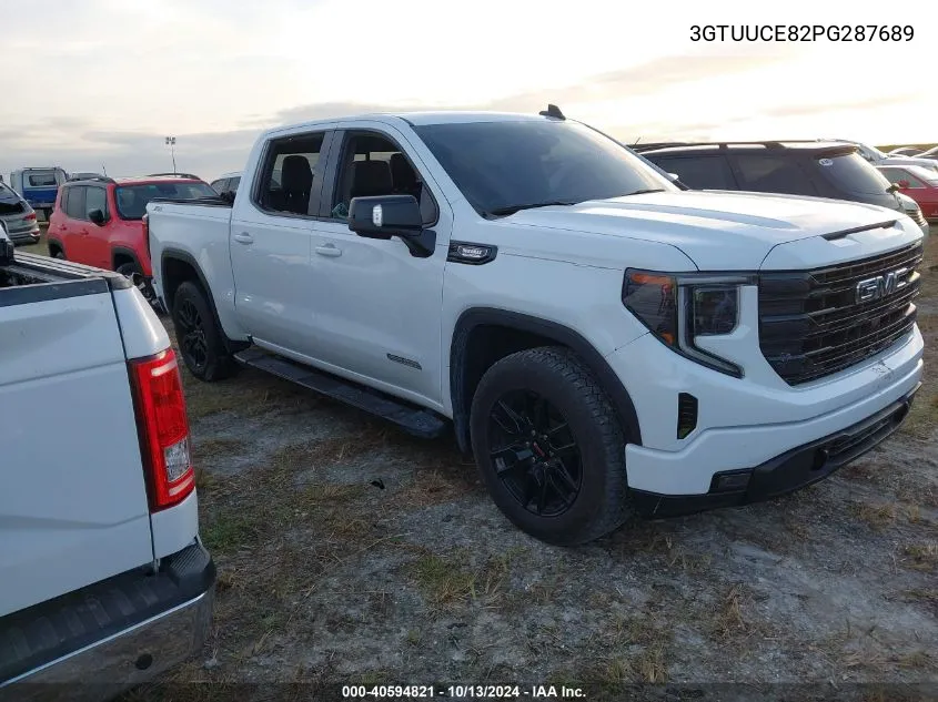 2023 GMC Sierra 1500 4Wd Short Box Elevation With 3Sb VIN: 3GTUUCE82PG287689 Lot: 40594821