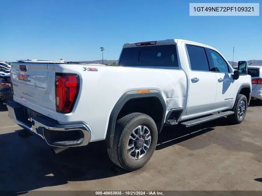 2023 GMC Sierra 2500Hd 4Wd Standard Bed Slt VIN: 1GT49NE72PF109321 Lot: 40653935