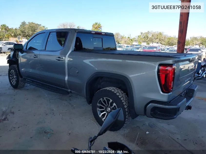 2023 GMC Sierra 1500 4Wd Standard Box At4 VIN: 3GTUUEE87PG241058 Lot: 40656781