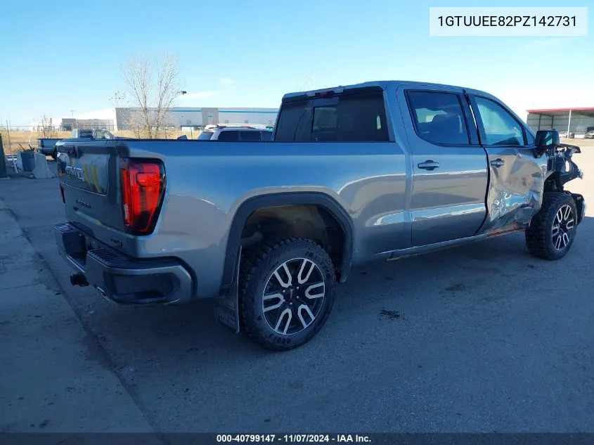 2023 GMC Sierra 1500 4Wd Standard Box At4 VIN: 1GTUUEE82PZ142731 Lot: 40799147