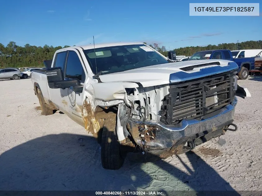 2023 GMC Sierra 2500Hd 4Wd Long Bed Pro VIN: 1GT49LE73PF182587 Lot: 40840268