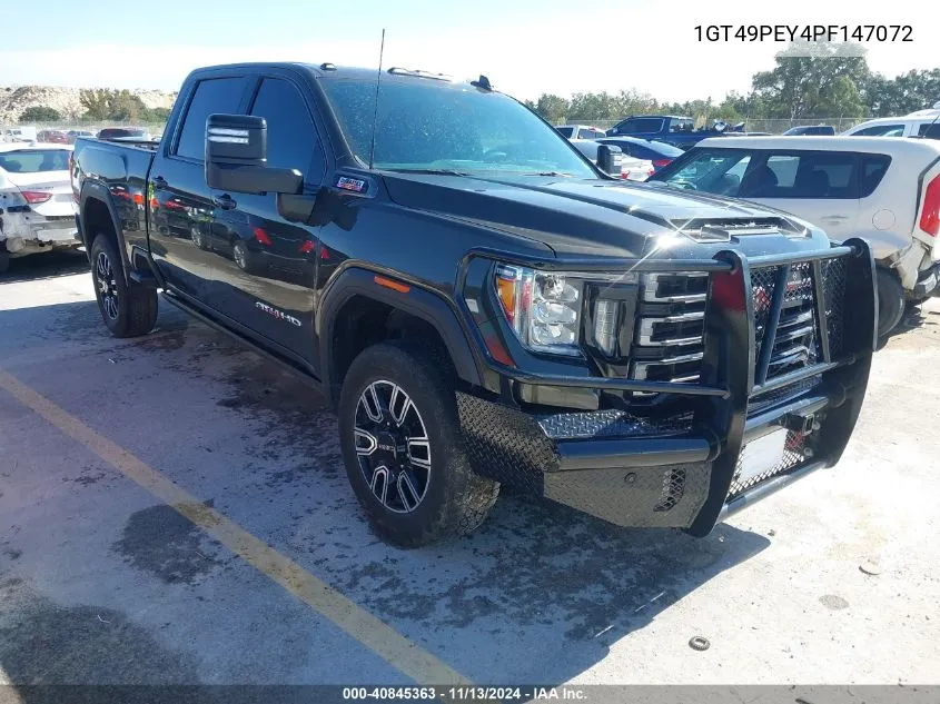 2023 GMC Sierra 2500Hd 4Wd Standard Bed At4 VIN: 1GT49PEY4PF147072 Lot: 40845363