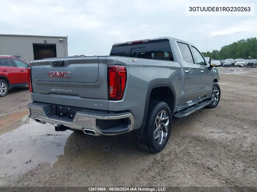 2024 GMC Sierra K1500 Slt VIN: 3GTUUDE81RG230263 Lot: 12073985