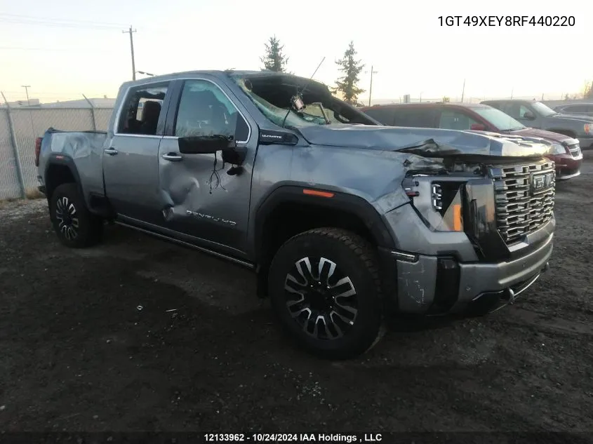 2024 GMC Sierra 2500Hd VIN: 1GT49XEY8RF440220 Lot: 12133962